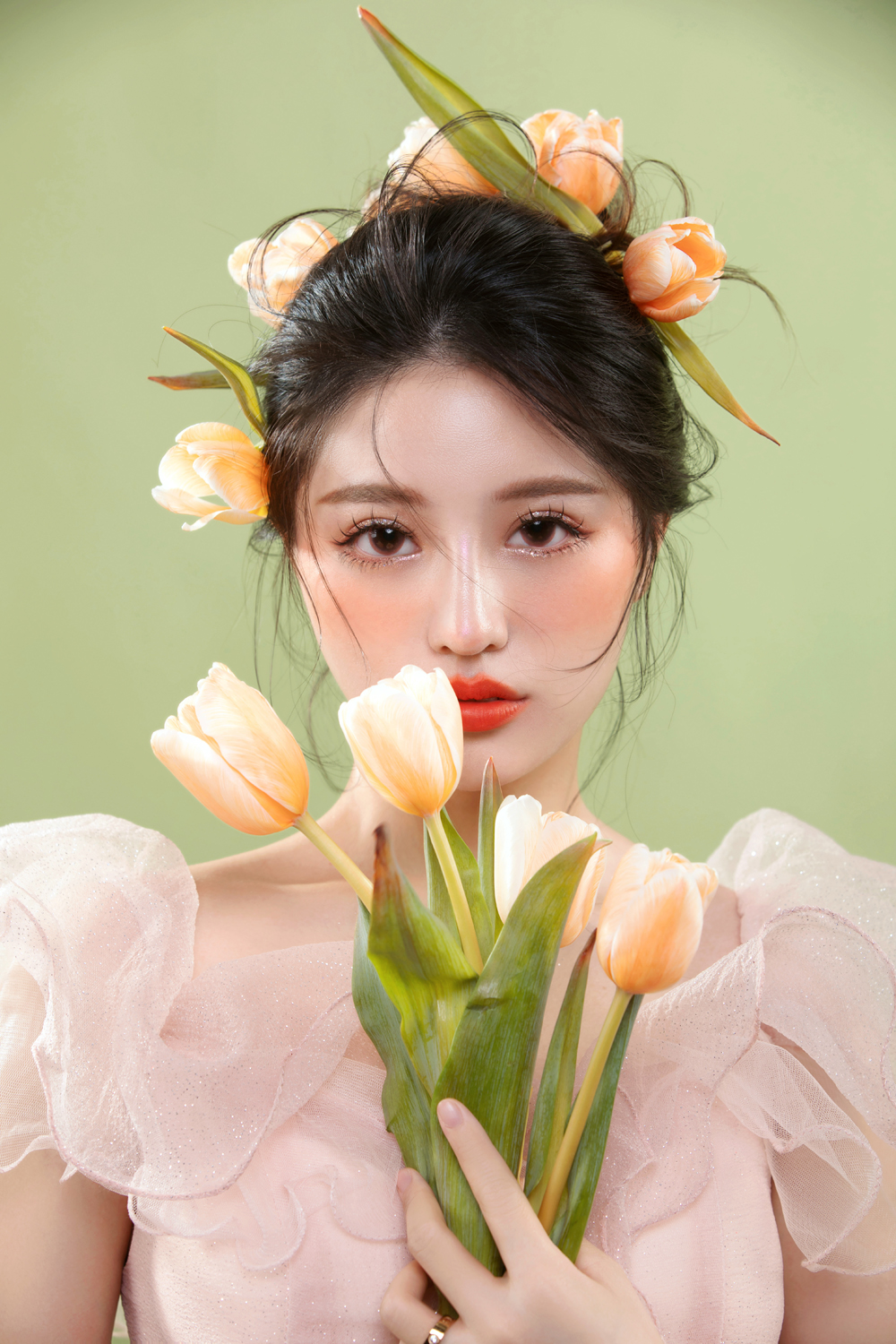 郁金香鮮花抽絲造型 清新仙子風(fēng)