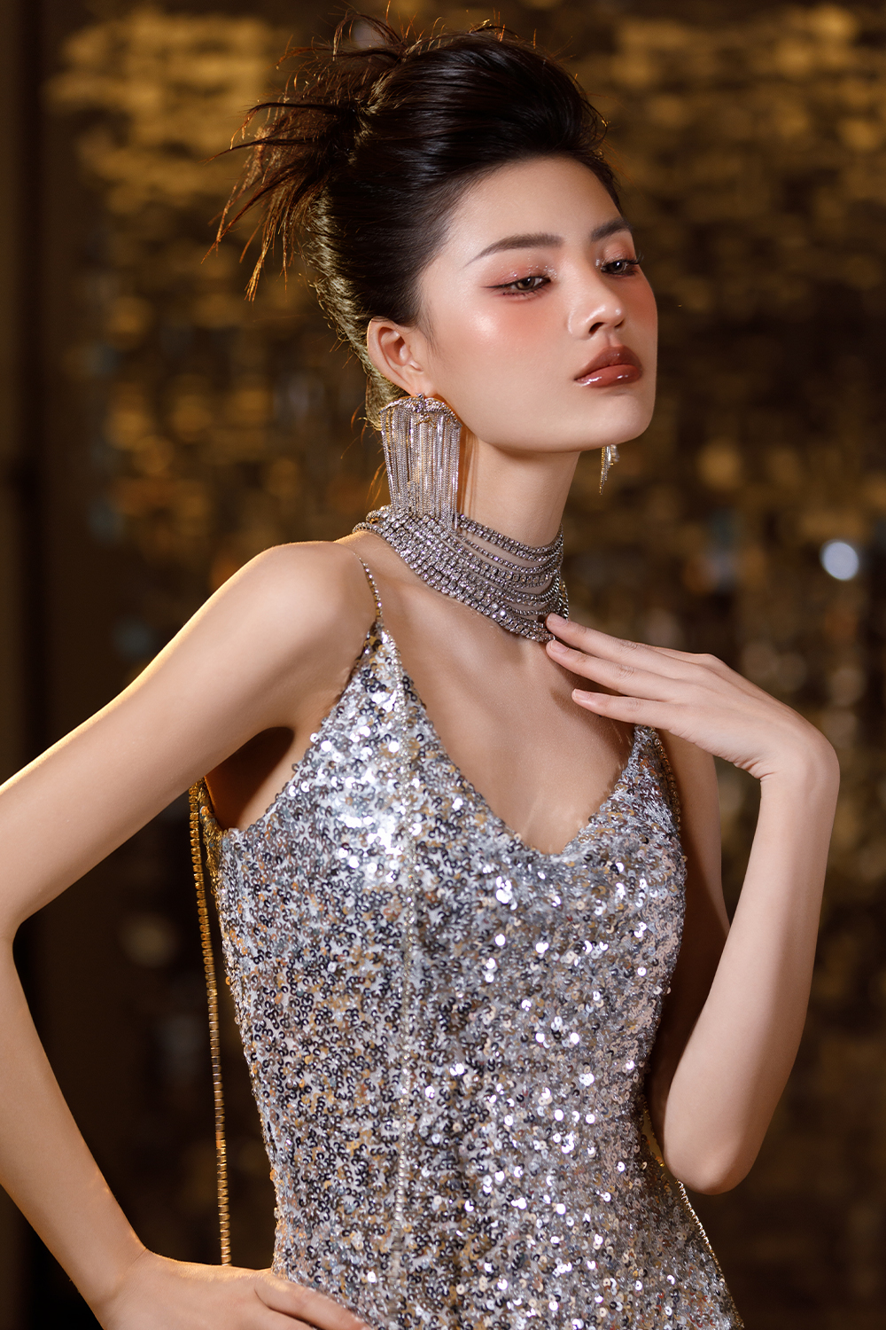 銀河星級女王造型&T臺(tái)秀場妝發(fā)